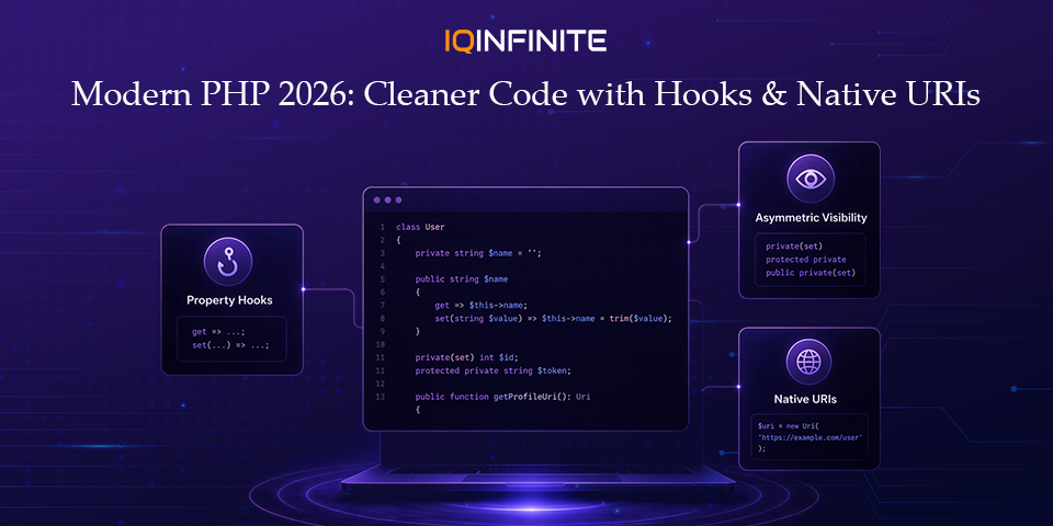 Modern PHP 2026: Cleaner Code with Property Hooks, Asymmetric Visibility & Native URIs